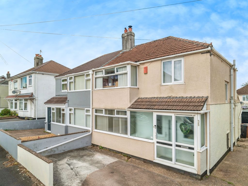 3 bed semidetached house for sale in Ashburnham Road, Plymouth PL5, £