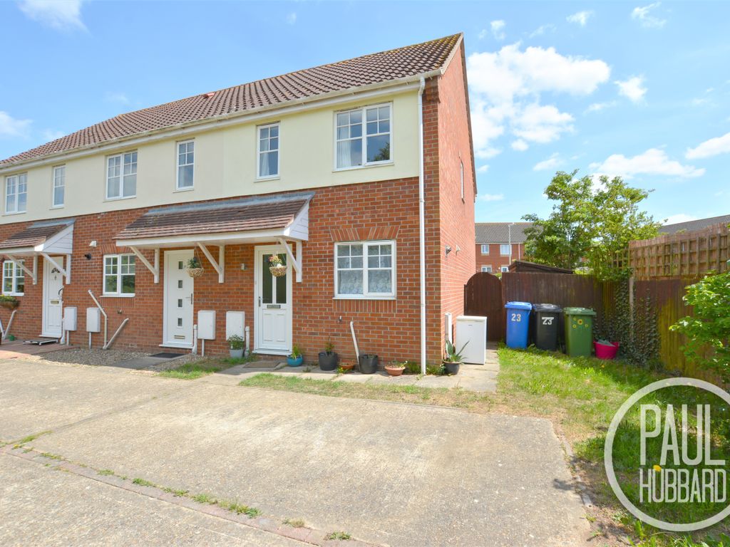 2 bed end terrace house for sale in rio close, carlton colville, suffolk nr33