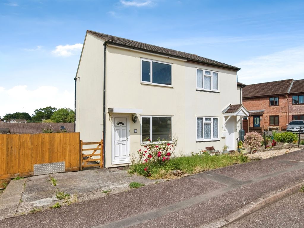 2 bed semidetached house for sale in Kirby Close, Axminster EX13, £