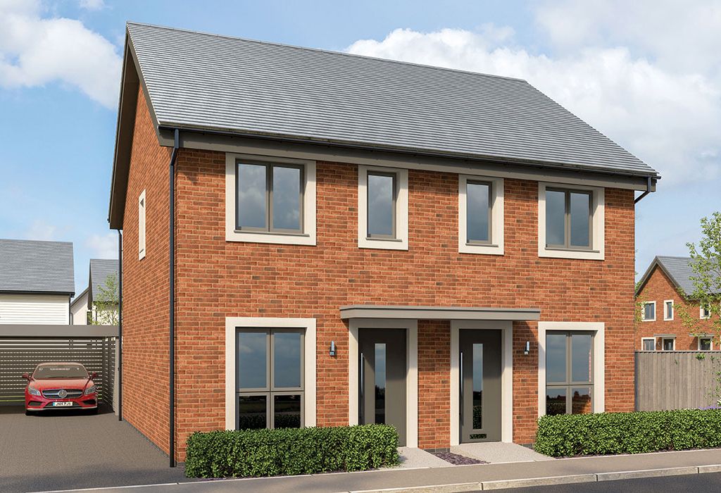 New home, 2 bed semidetached house for sale in Off Maes Y Gwernen Road