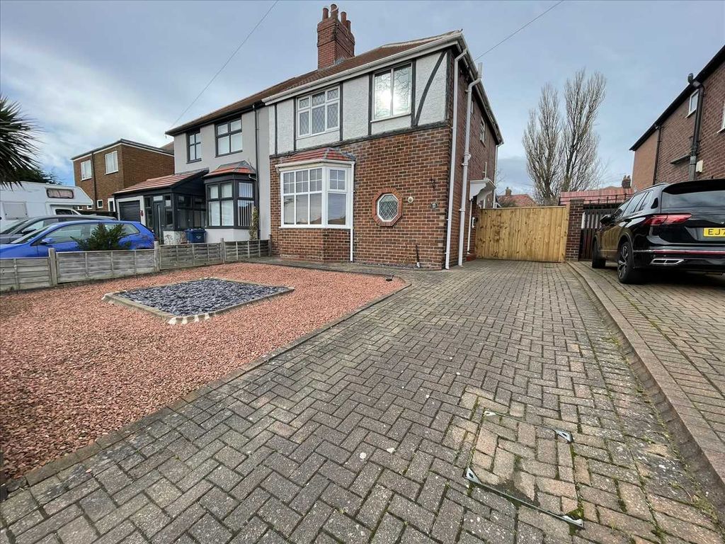 3 bed semidetached house for sale in Tynedale Road, South Shields NE34
