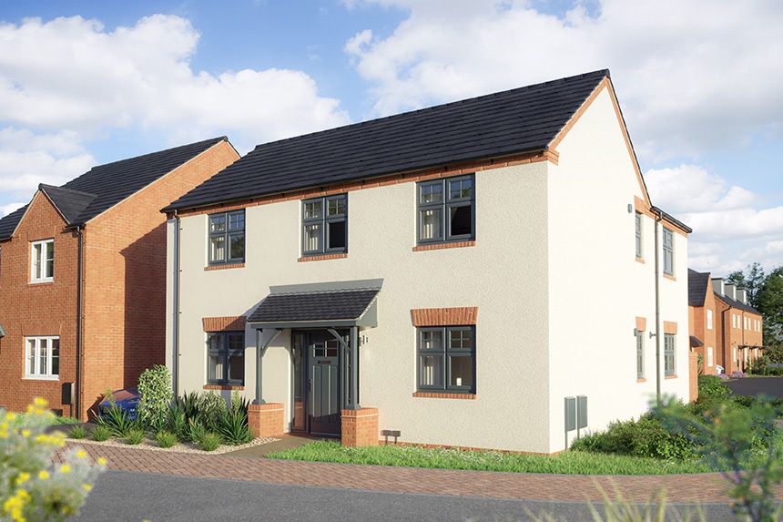 New home, 4 bed detached house for sale in "Knightley" at Ironbridge Road, Twigworth, Gloucester