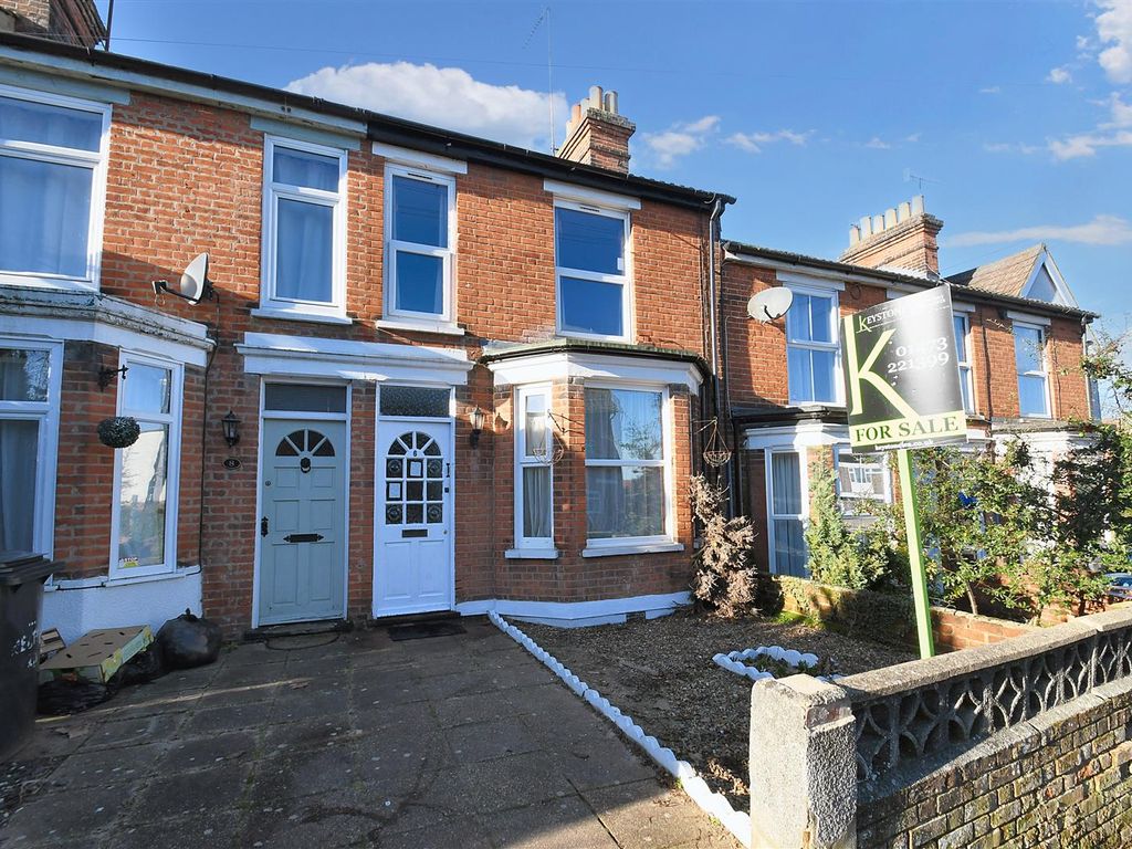 3 bed terraced house for sale in Rectory Road, Ipswich IP2, £170,000