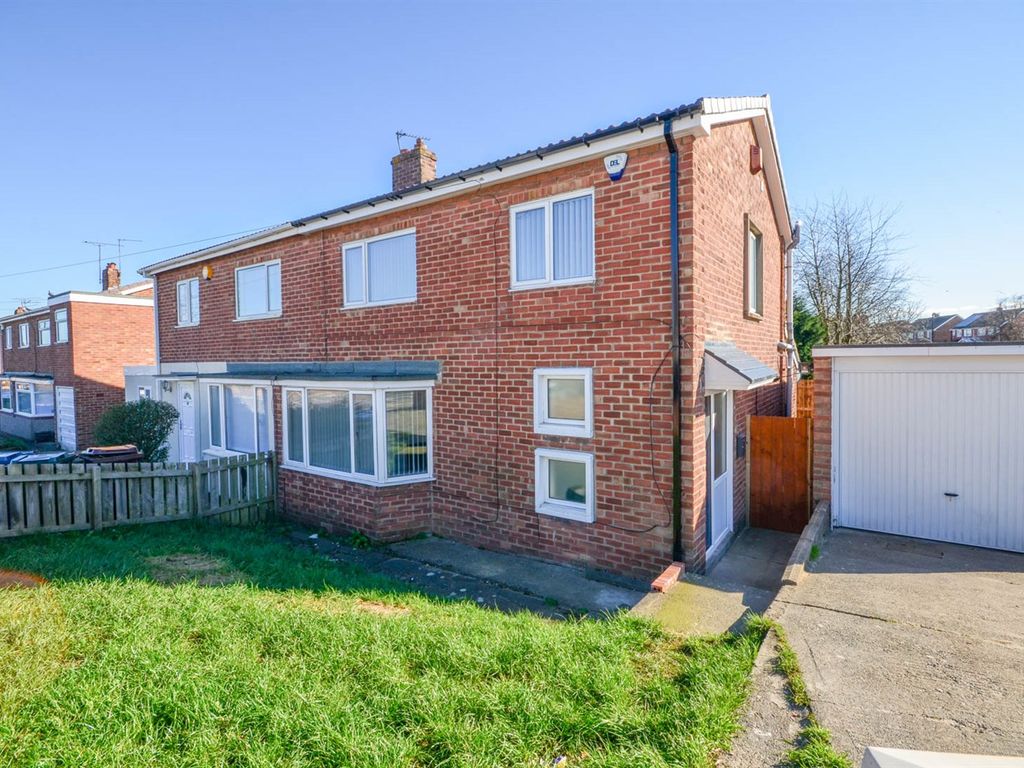 3 bed semidetached house for sale in Belsay Gardens, Fawdon, Newcastle