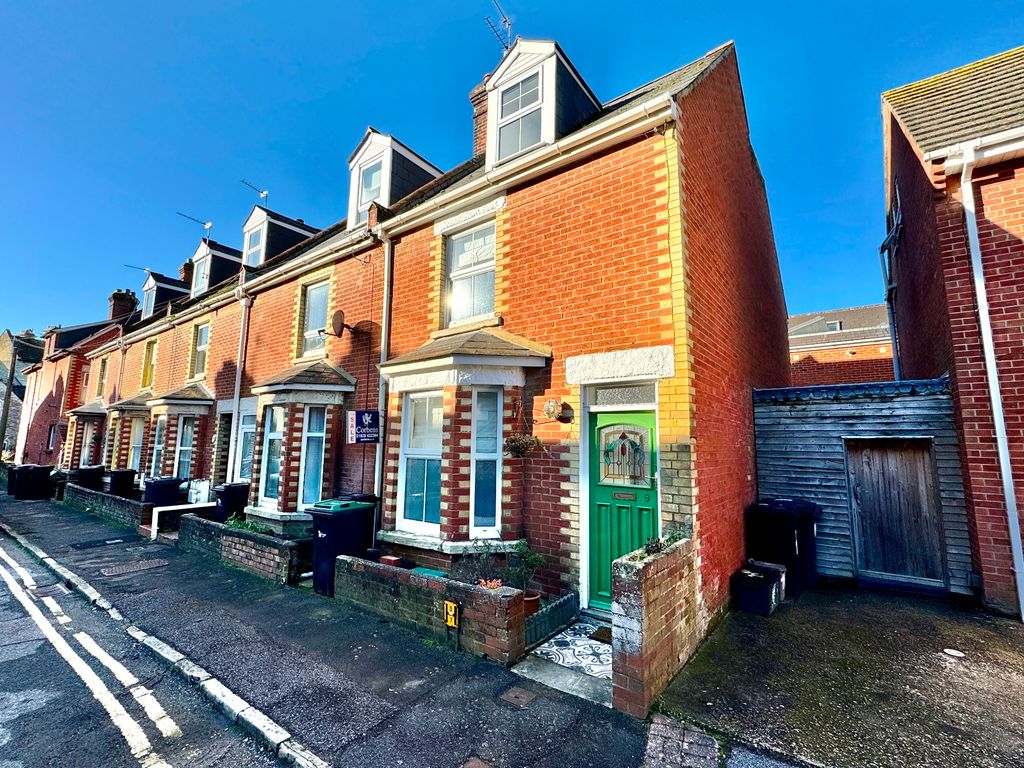 3 bed end terrace house for sale in Cornwall Road, Swanage BH19, £