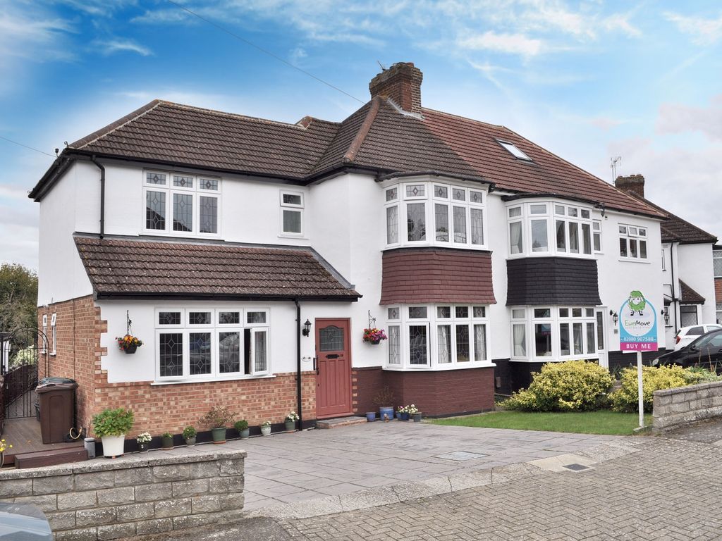 5 bed semidetached house for sale in Hawthorn Drive, Coney Hall, West Wickham, Kent BR4, £