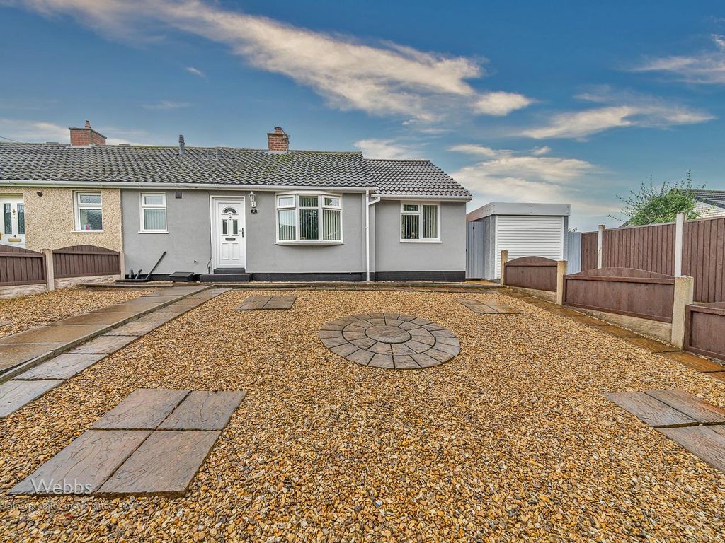 2 bed semidetached bungalow for sale in Holly Street, Cannock WS11, £