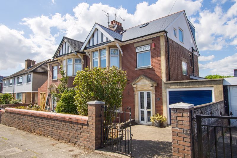 4 bed semidetached house for sale in Baron Road, Penarth CF64, £