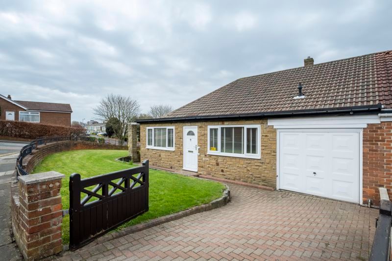 3 bed bungalow for sale in Stocksfield Gardens, Harlow Green, Low Fell