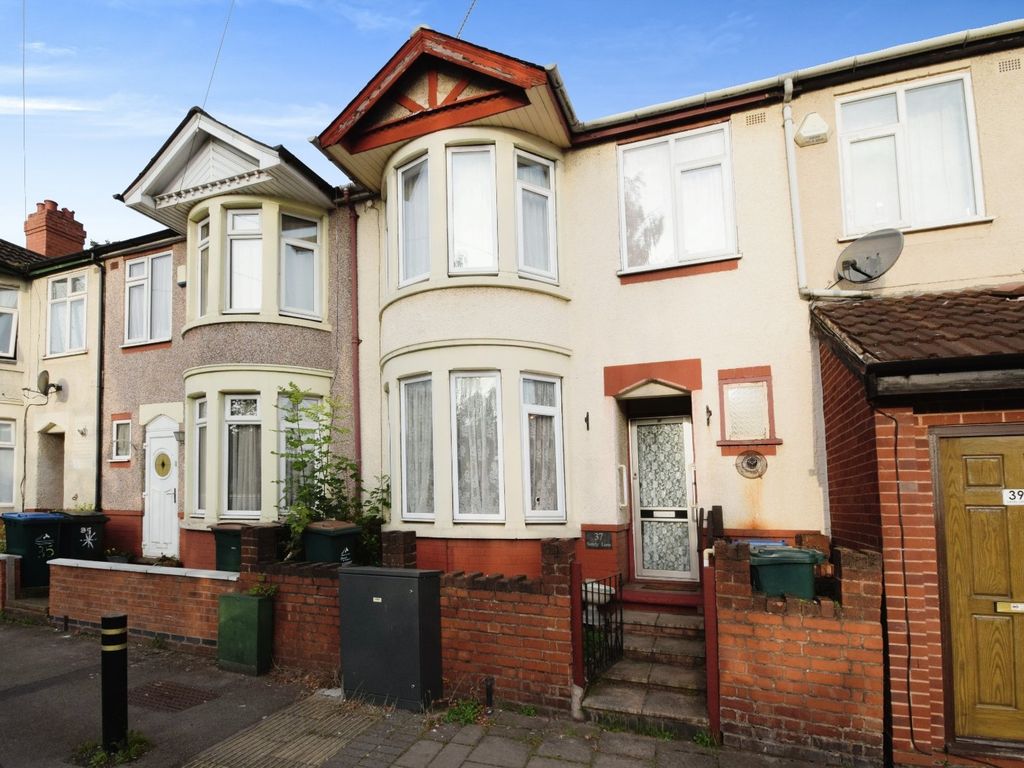 3 bed terraced house for sale in Sandy Lane, Radford, Coventry CV1, £