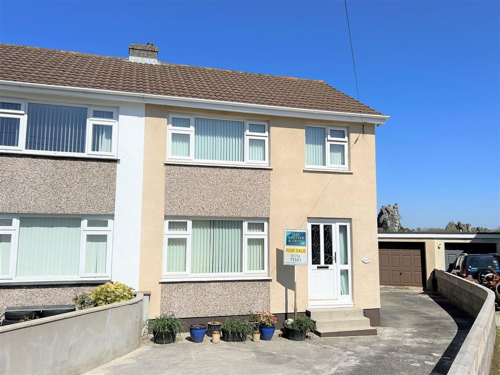 3 bed semidetached house for sale in Trezaise Close, Roche, St