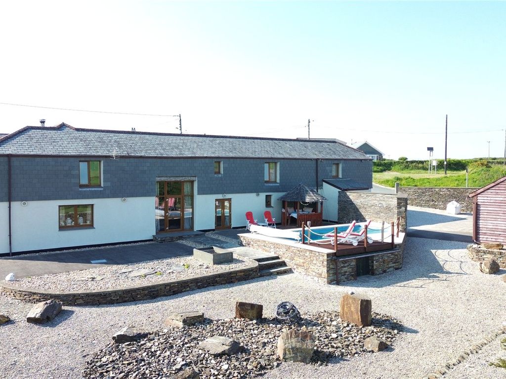 4 bed detached house for sale in Rockhead Street, Delabole, Cornwall