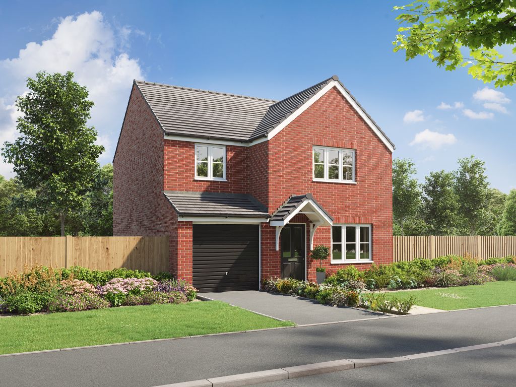New home, 4 bed detached house for sale in "The Gisburn" at Bridgend