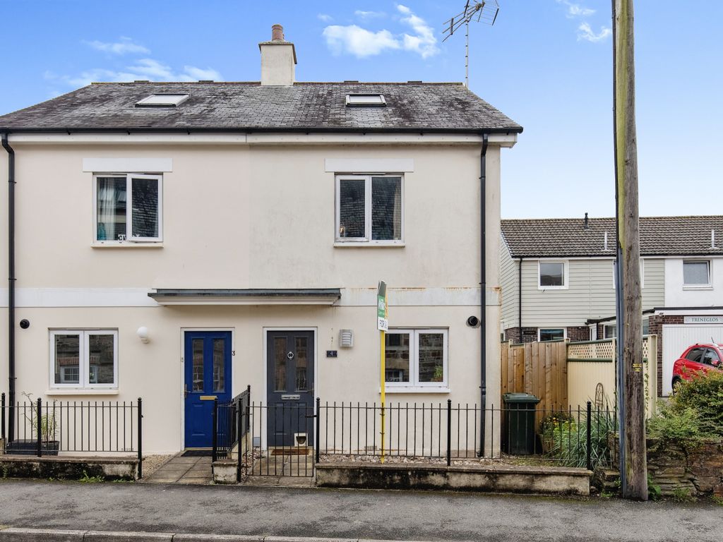 3 bed semidetached house for sale in St. Marys Road, Bodmin, Cornwall