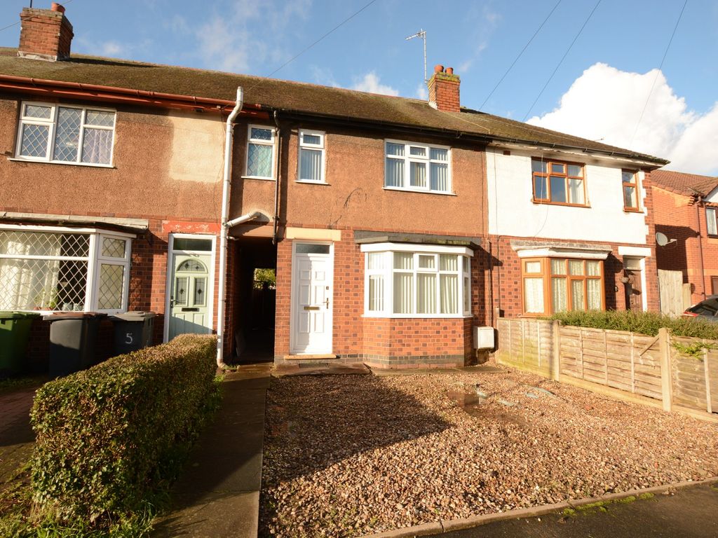 3 bed terraced house to rent in Tudor Road, Camp Hill, Nuneaton CV10, £