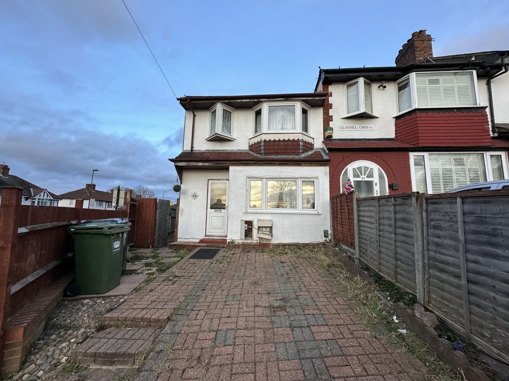 3 bed terraced house for sale in Clayhill Crescent, Mottingham SE9, £
