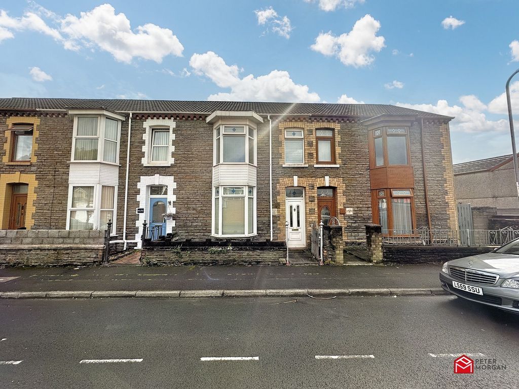 3 bed terraced house for sale in Hillview Terrace, Port Talbot, Neath Port Talbot. SA13, £
