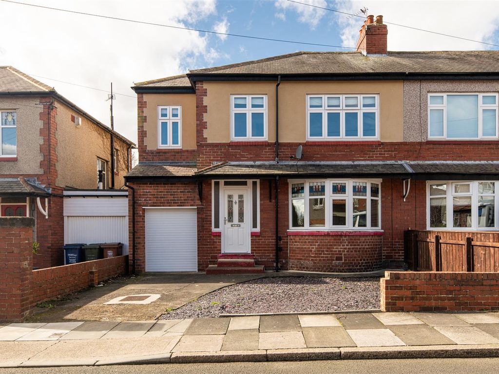4 bed semidetached house for sale in Westlands, High Heaton, Newcastle Upon Tyne NE7, £400,000