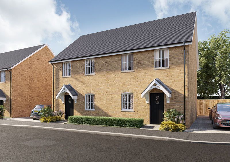 New home, 2 bed semidetached house for sale in Everton Road, Potton