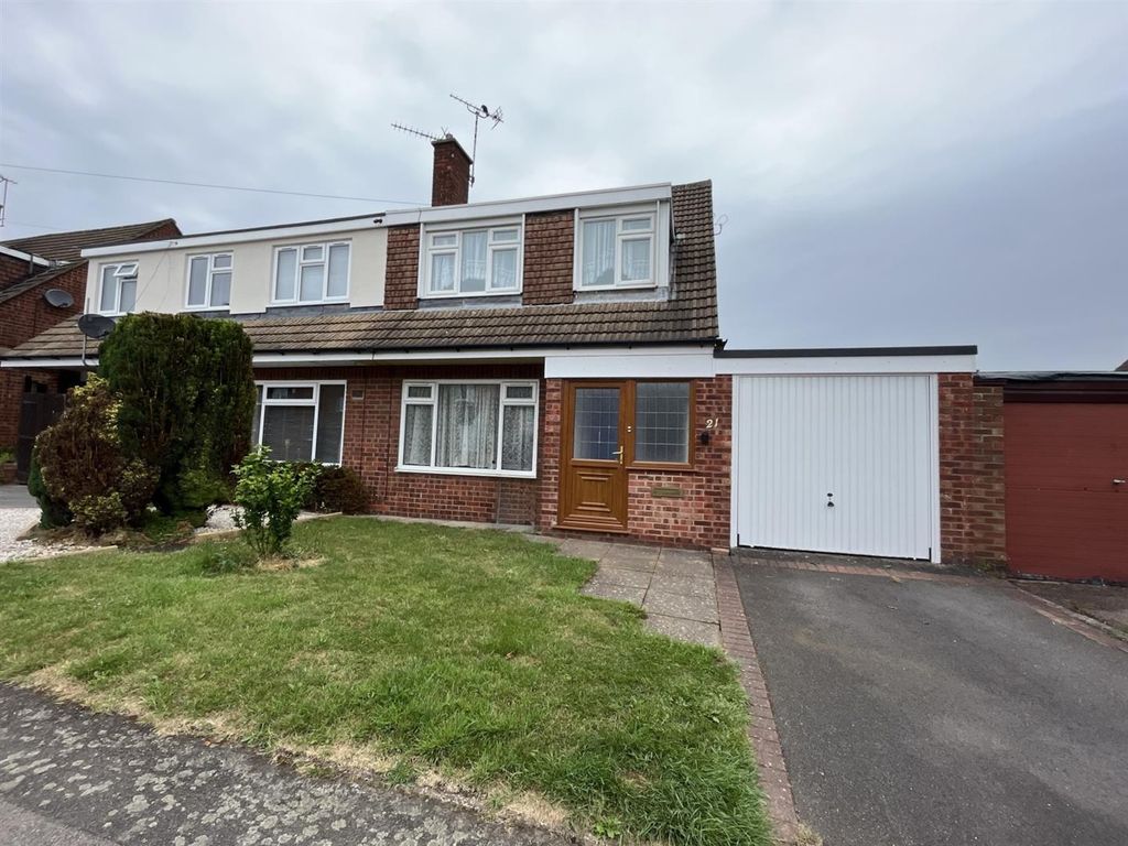 3 bed semidetached house for sale in Kipling Drive, Enderby, Leicester