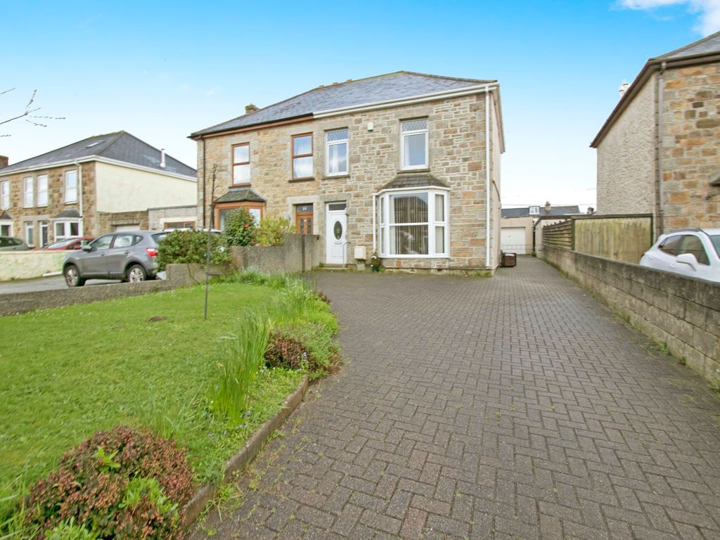 3 bed semidetached house for sale in Dolcoath Road, Camborne, Cornwall
