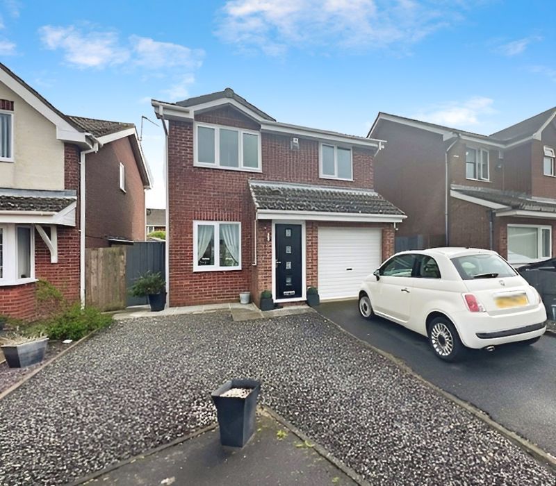 3 bed detached house for sale in Harvey Close, Ashington NE63, £185,000