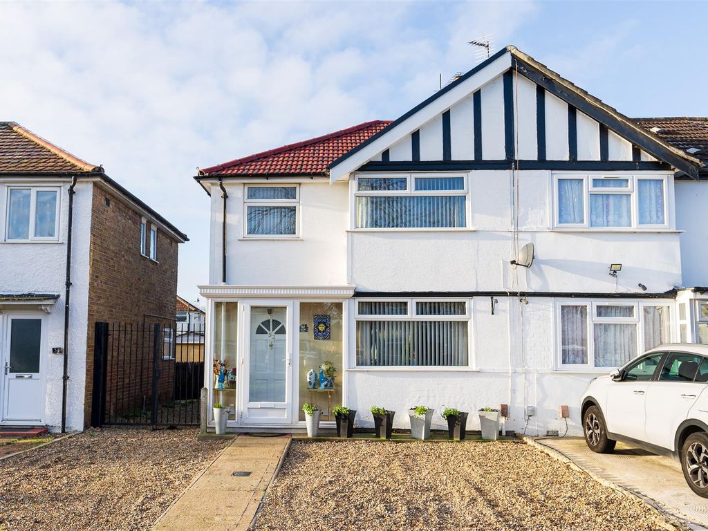 3 bed end terrace house for sale in Sipson Road, West Drayton UB7, £