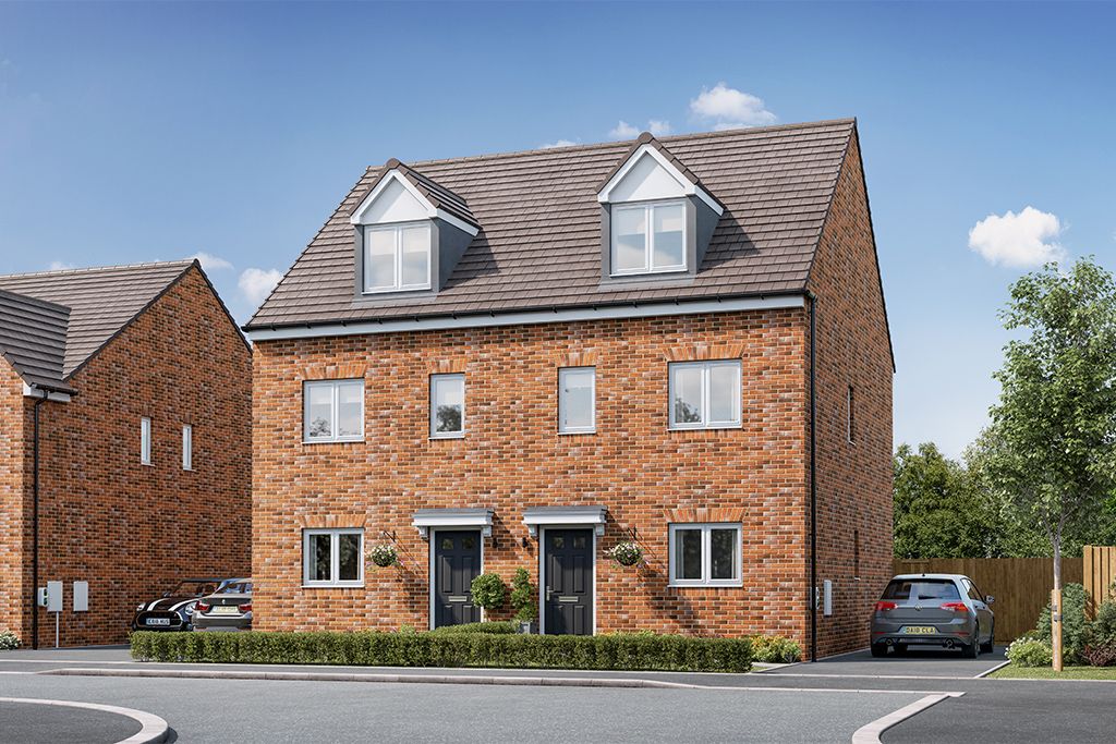 New home, 3 bed semidetached house for sale in "The Selset" at Breach Lane, Tean, StokeOn