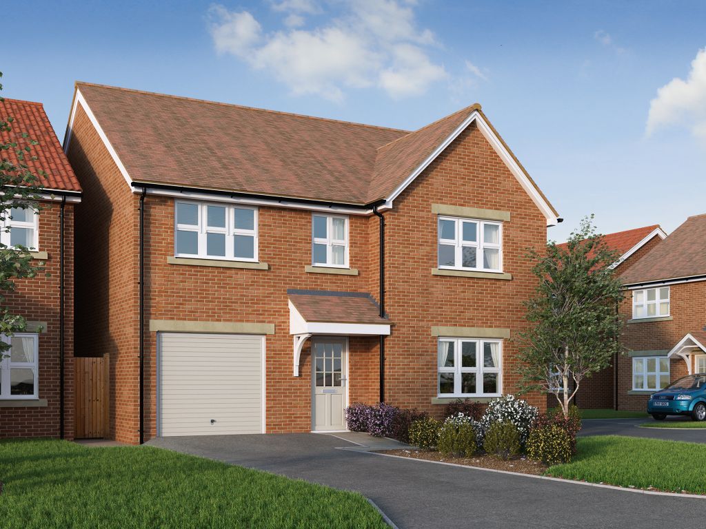 New home, 4 bed detached house for sale in "The Carlisle" at Hartburn