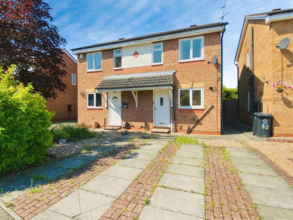 2 bed semidetached house for sale in Manston Close, Off Barkbythorpe