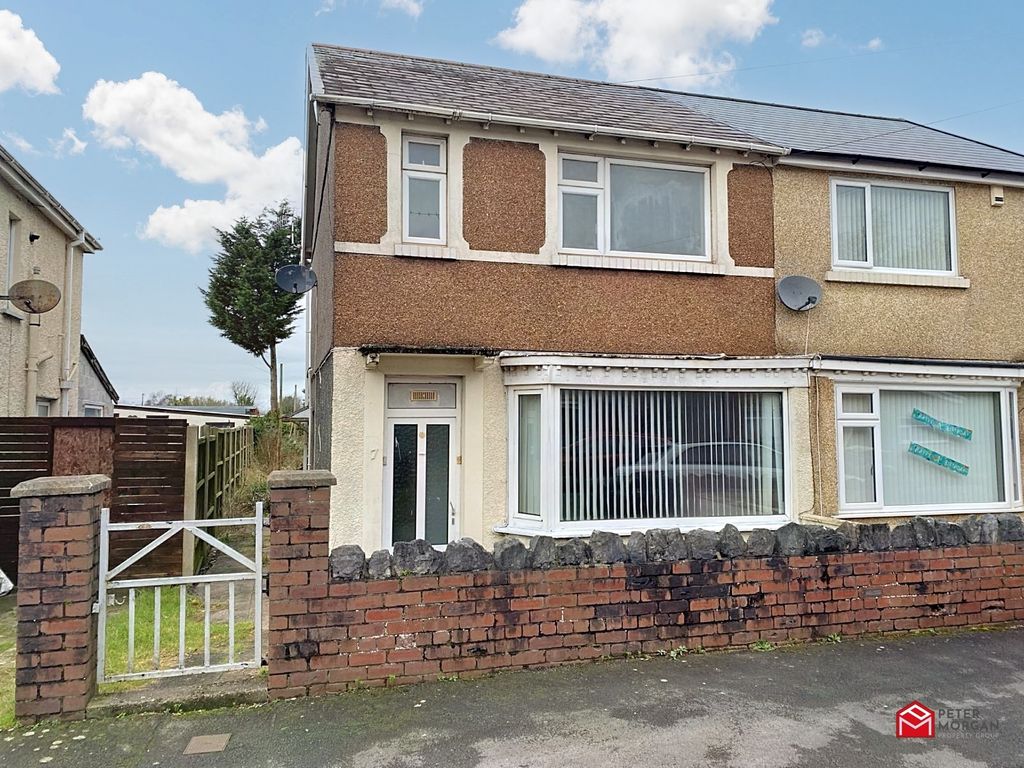 3 bed semidetached house for sale in Burrows Road, Baglan, Port Talbot