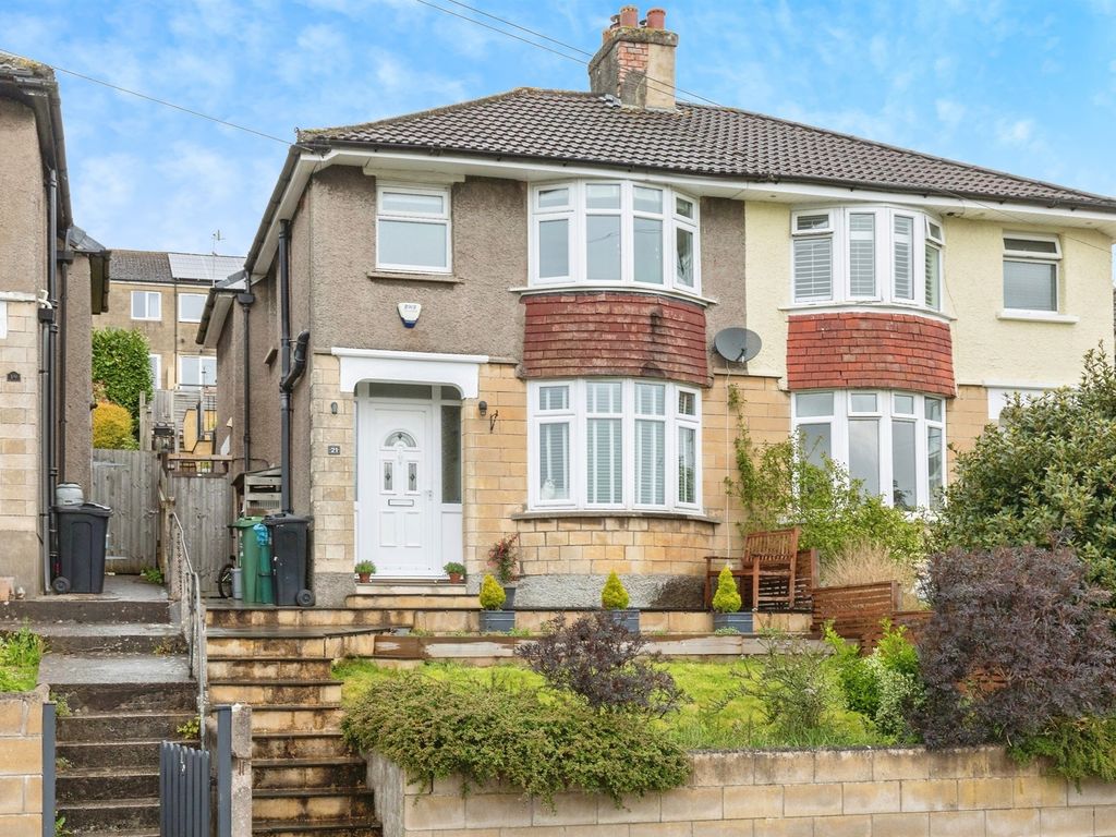 3 bed semidetached house for sale in Hill View Road, Larkhall, Bath