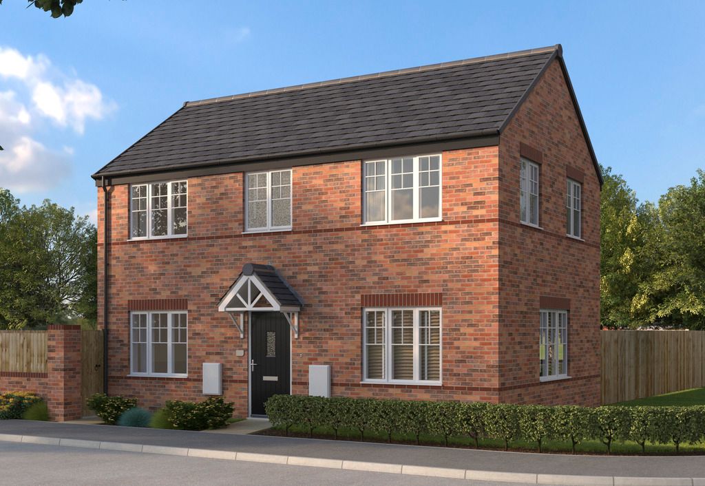New home, 3 bed detached house for sale in "The Leyburn" at Hay Green Lane, Birdwell, Barnsley