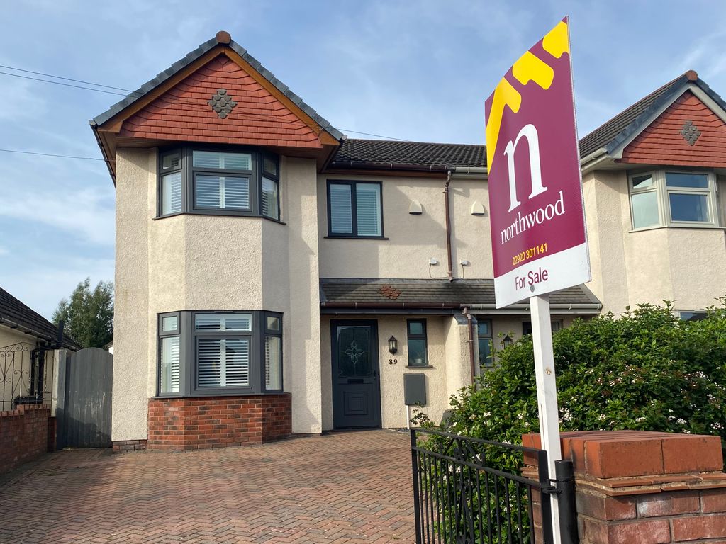 4 bed semidetached house for sale in Tyn Y Parc Road, Cardiff CF14, £