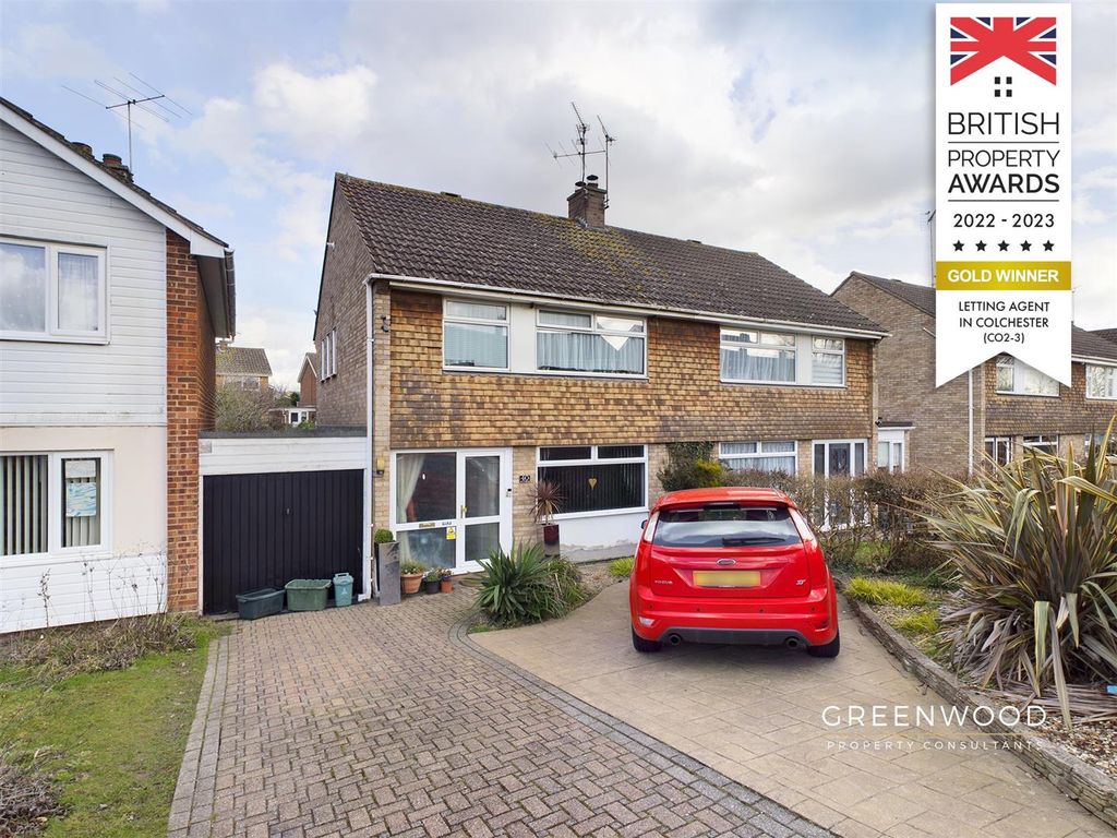 3 bed semi-detached house to rent in St. Cyrus Road, Colchester CO4 ...