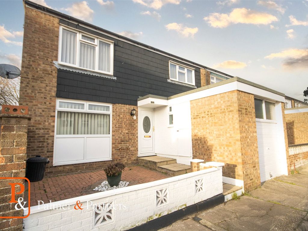 3 bed end terrace house for sale in Sebastian Close, Colchester, Essex ...