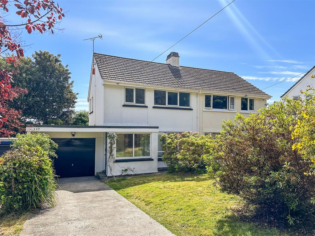 3 bed semidetached house for sale in Boslowick Road, Falmouth TR11, £