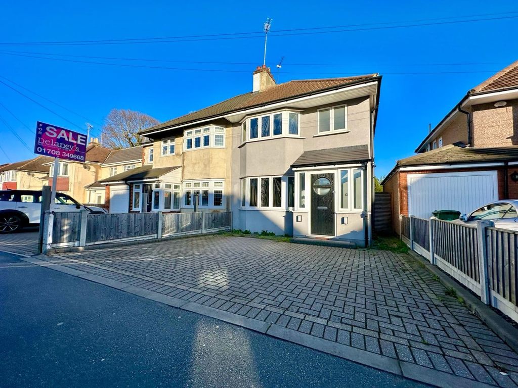 3 bed semidetached house for sale in Gubbins Lane, Harold Wood, Romford RM3, £450,000 Zoopla