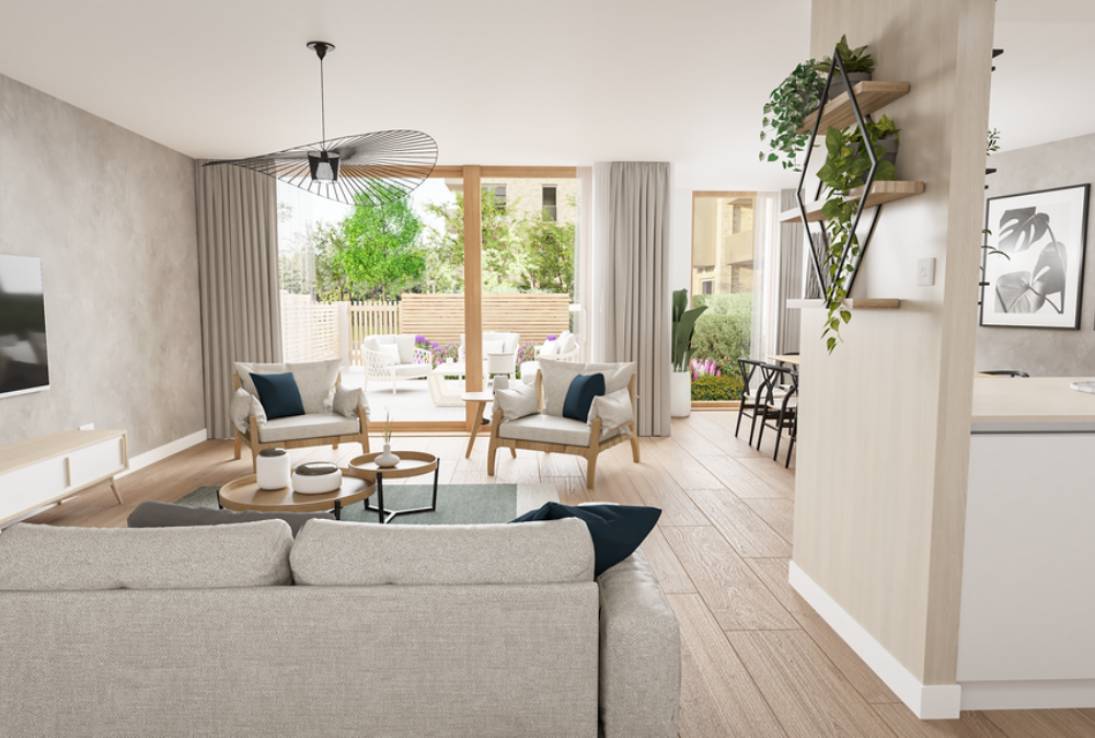 New home, 3 bed flat for sale in Plot A102, Rowanbank Gardens, Gylemuir Road, Edinburgh EH12, £