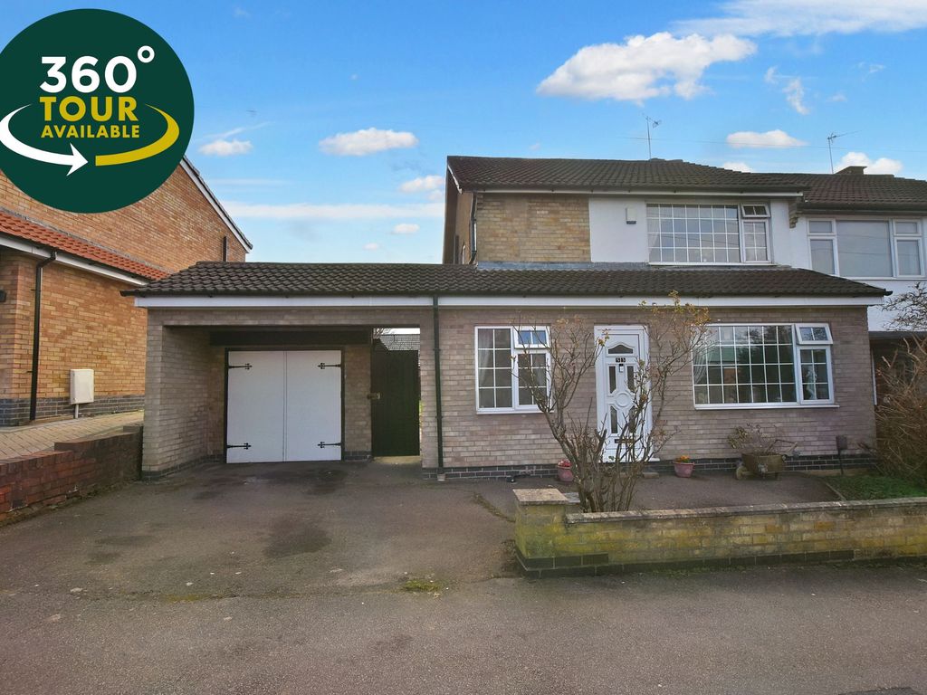 3 bed semidetached house for sale in Rosemead Drive, Oadby, Leicester LE2 Zoopla