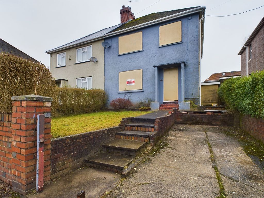 3 bed semidetached house for sale in Lansbury Road, Brynmawr NP23, £