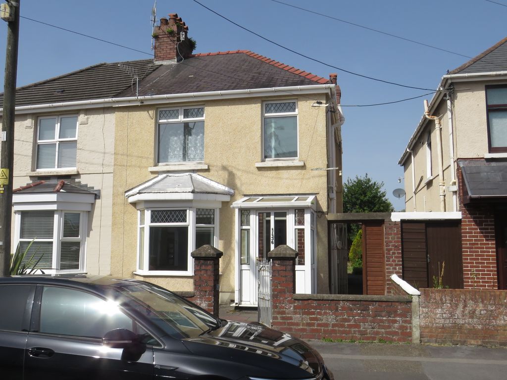 3 bed semidetached house for sale in Coedcae Road, Llanelli SA15, £