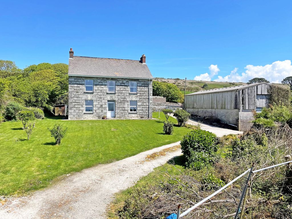 5 bed detached house for sale in Tresowes Hill, Ashton, Helston TR13, £