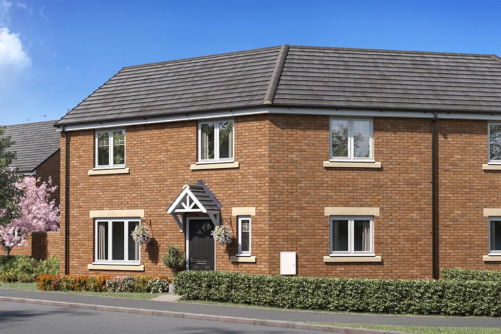 New home, 3 bed semidetached house for sale in "The Dovenby" at School