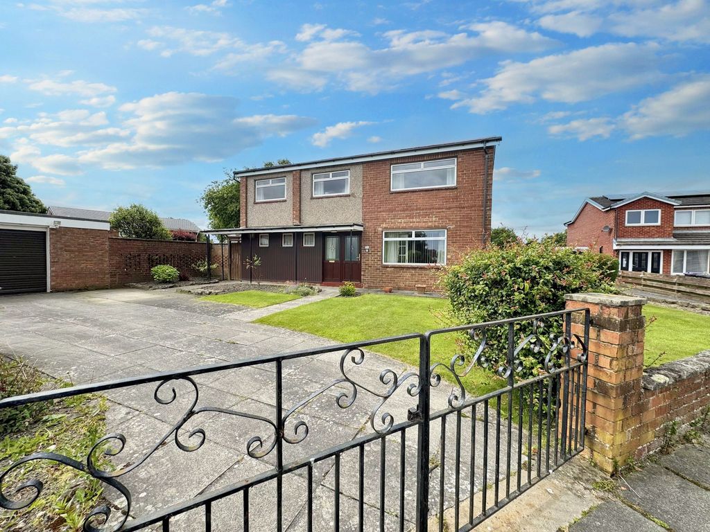 3 bed semidetached house for sale in Lindisfarne Lane, Morpeth NE61, £