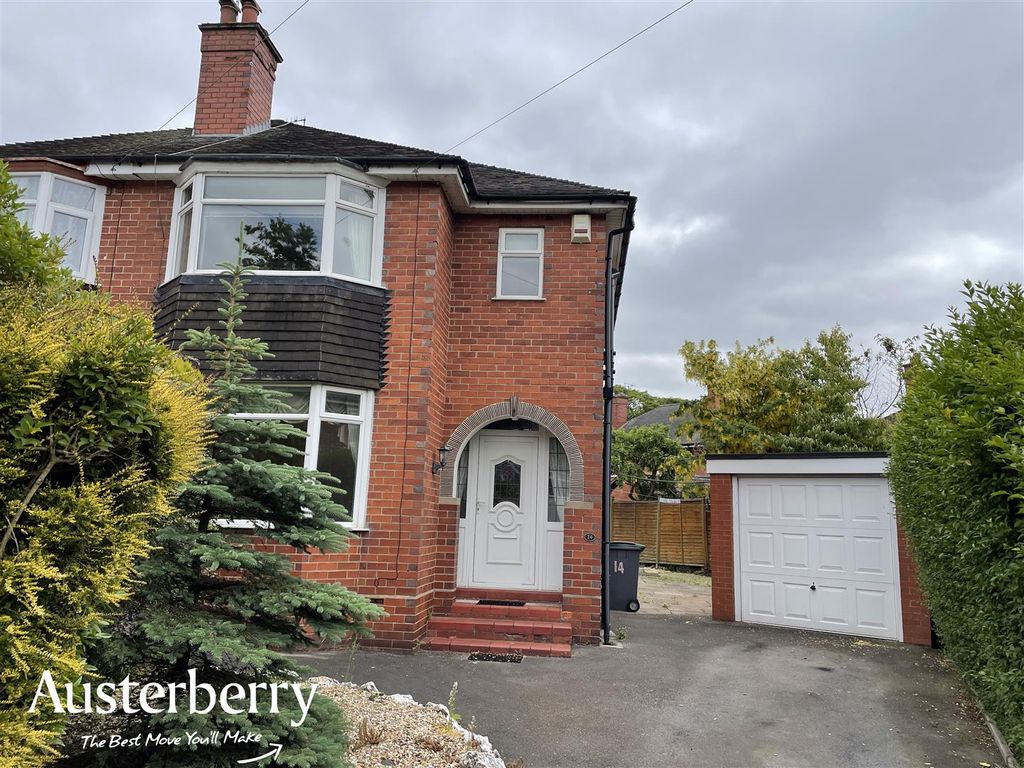 3 bed semidetached house for sale in Roxburghe Avenue, Normacot, StokeOnTrent ST3, £170,000