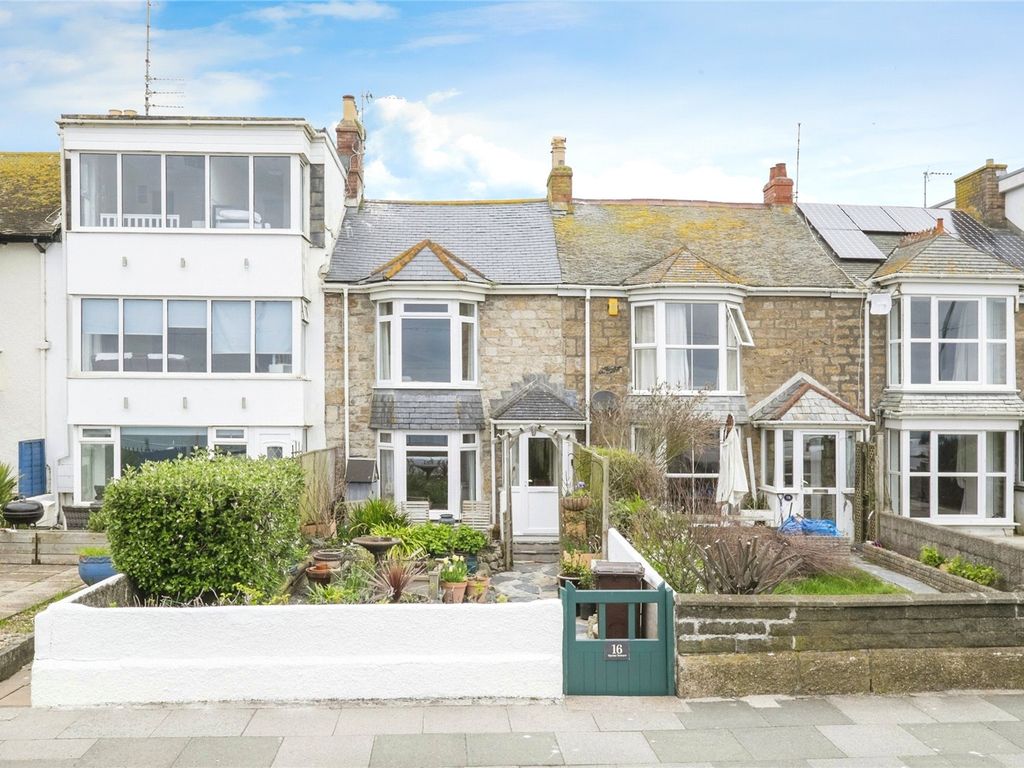 3 bed terraced house for sale in Marine Terrace, Penzance, Cornwall