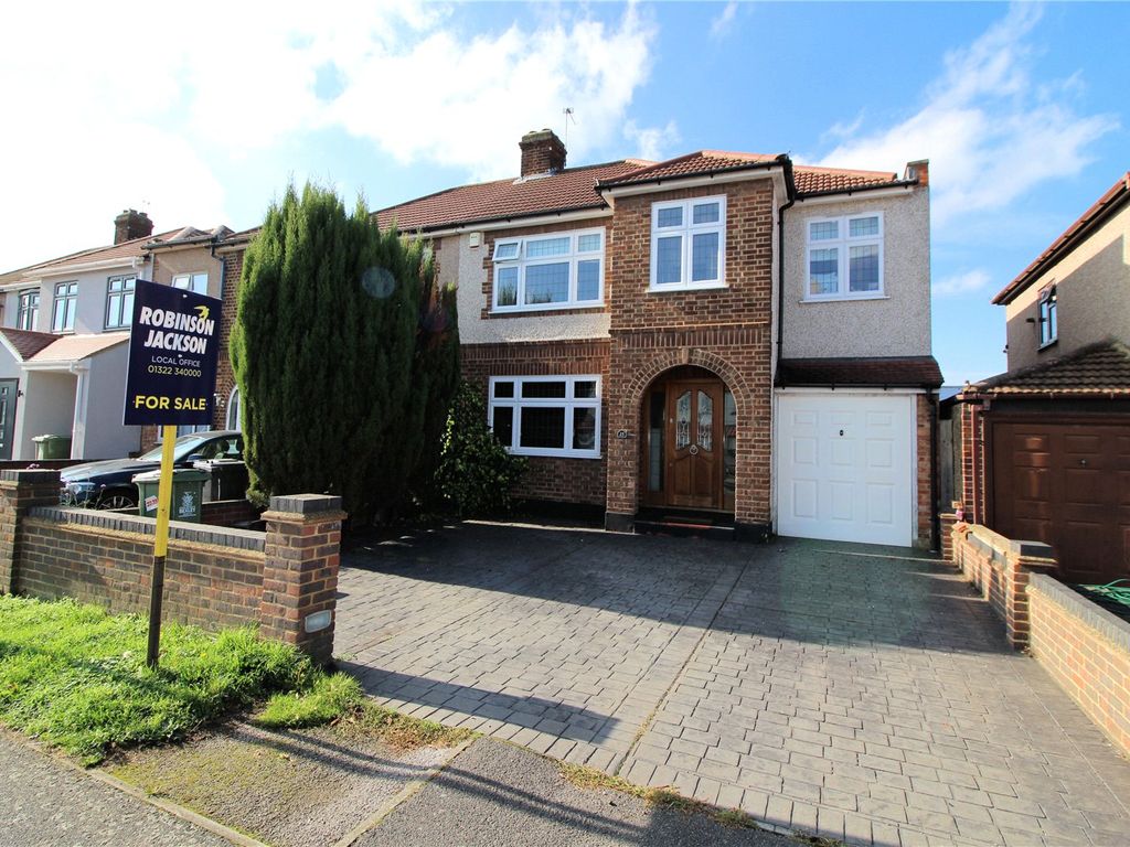 4 bed semidetached house for sale in Swanton Road, Northumberland Heath, Kent DA8, £550,000