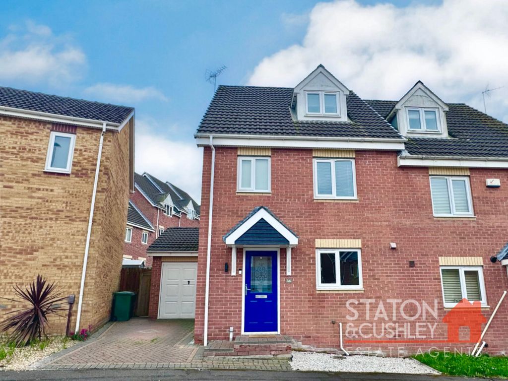 3 bed semidetached house for sale in Siena Gardens, Forest Town NG19