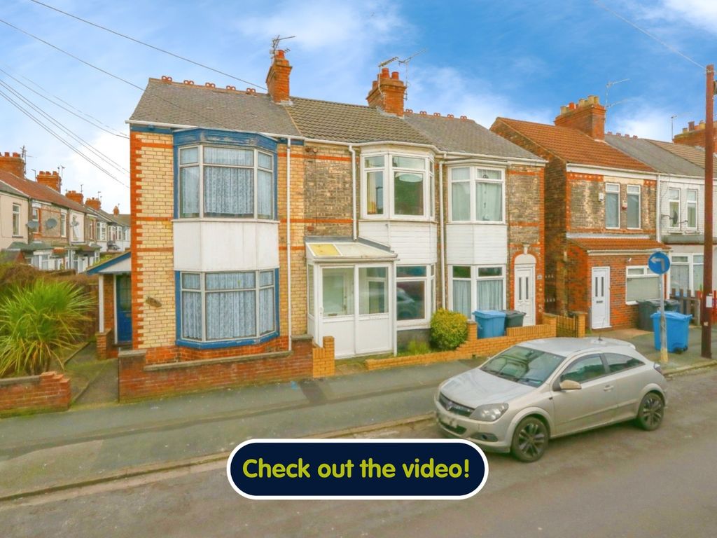 2 bed terraced house for sale in Edgecumbe Street, Hull HU5, £70,000